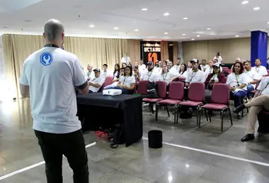 Palestra durante a terceira edição do EAM